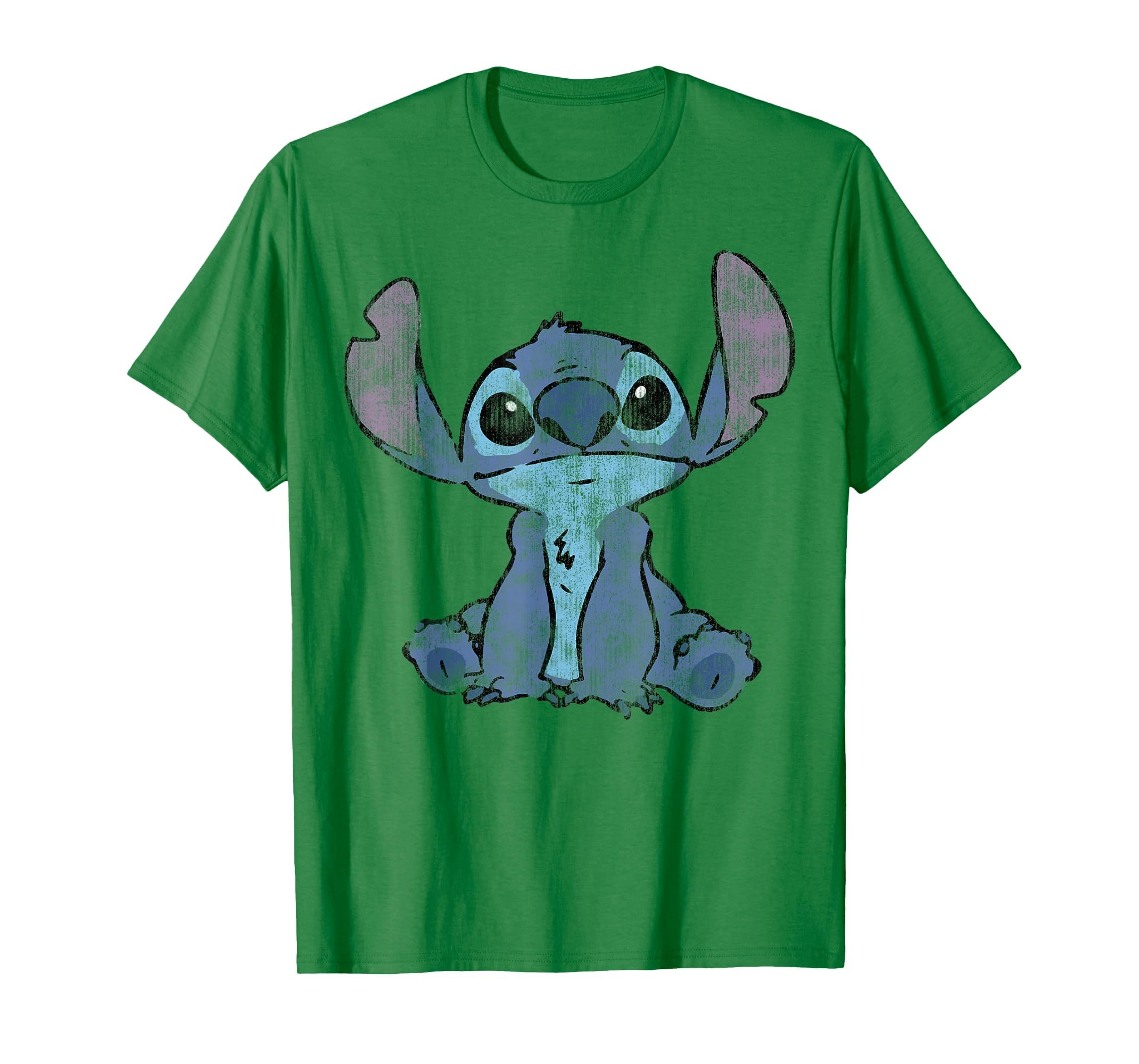 Disney Lilo &amp; Stitch Distressed Stitch Portrait T-Shirt