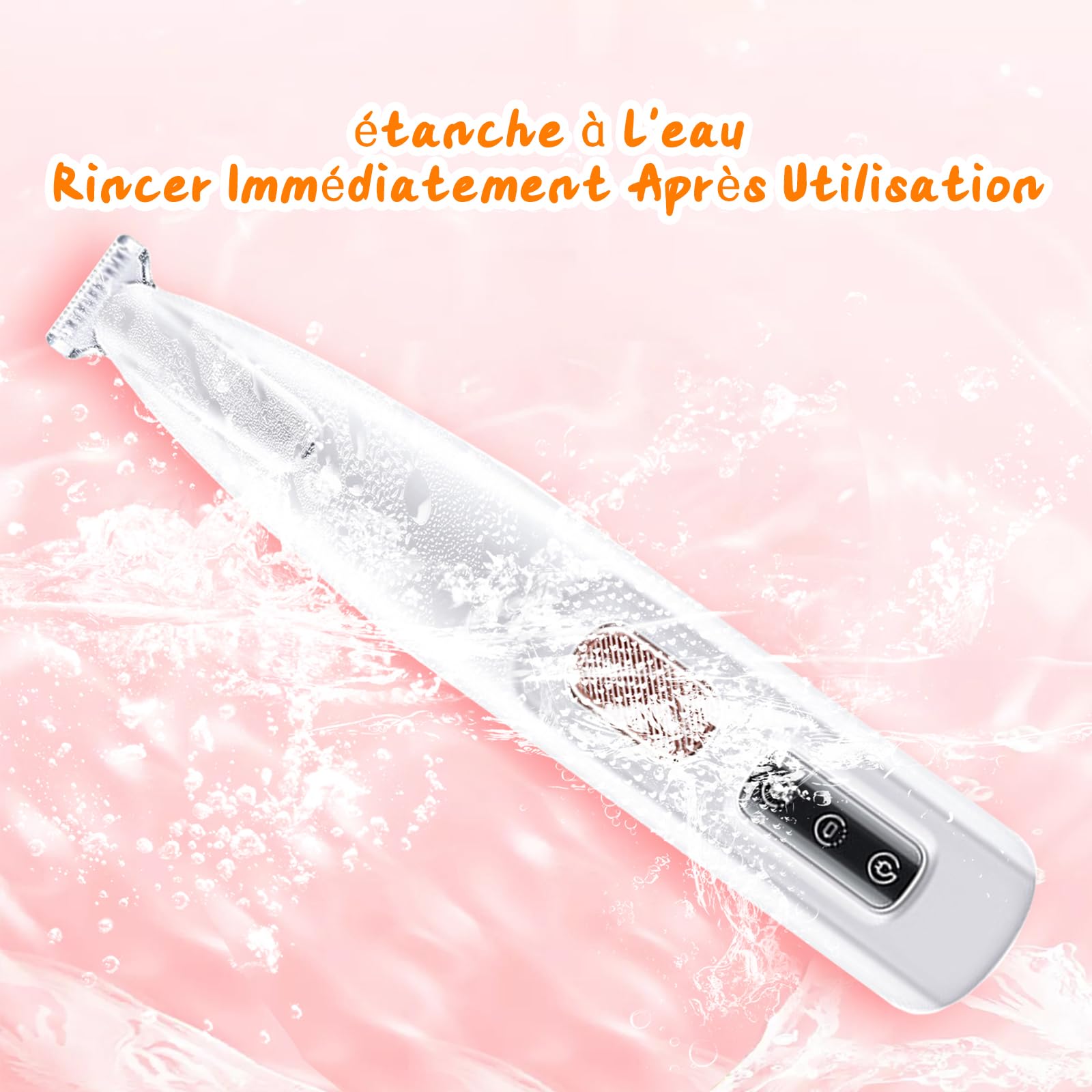 Tondeuse De Toilettage GrosMatou Douceur & Sécurité, Tondeuse Gros Matou Silencieuse, Tondeuse Pattes Chien Chat, Coupe Poils Animaux Avec Lumière LED, Rechargeable USB, étanche (1PCS)
