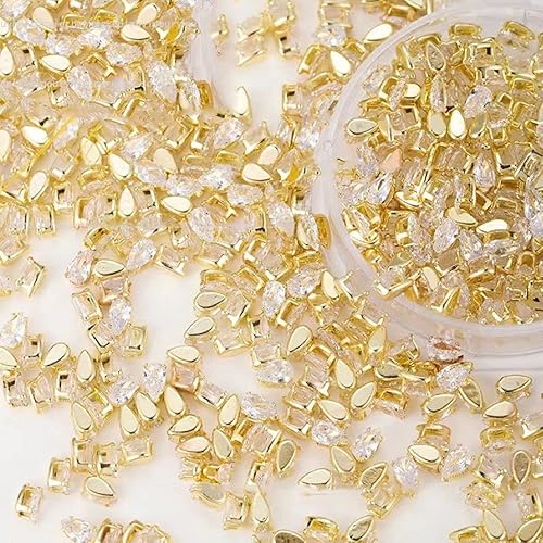 Miniatura 2 de 10 unidades de diamantes de imitación para arte de uñas decoración de uñas de diamante accesorios de uñas de lujo adornos cuadrados de manicura