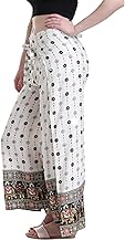 Label of LALAJI GARMENTS Wrap Around Palazzo for Women - Stylish Relaxed Fit Light Weight Cotton Fabric Comfortable Wide-Leg Trousers Casual & Formal Wear