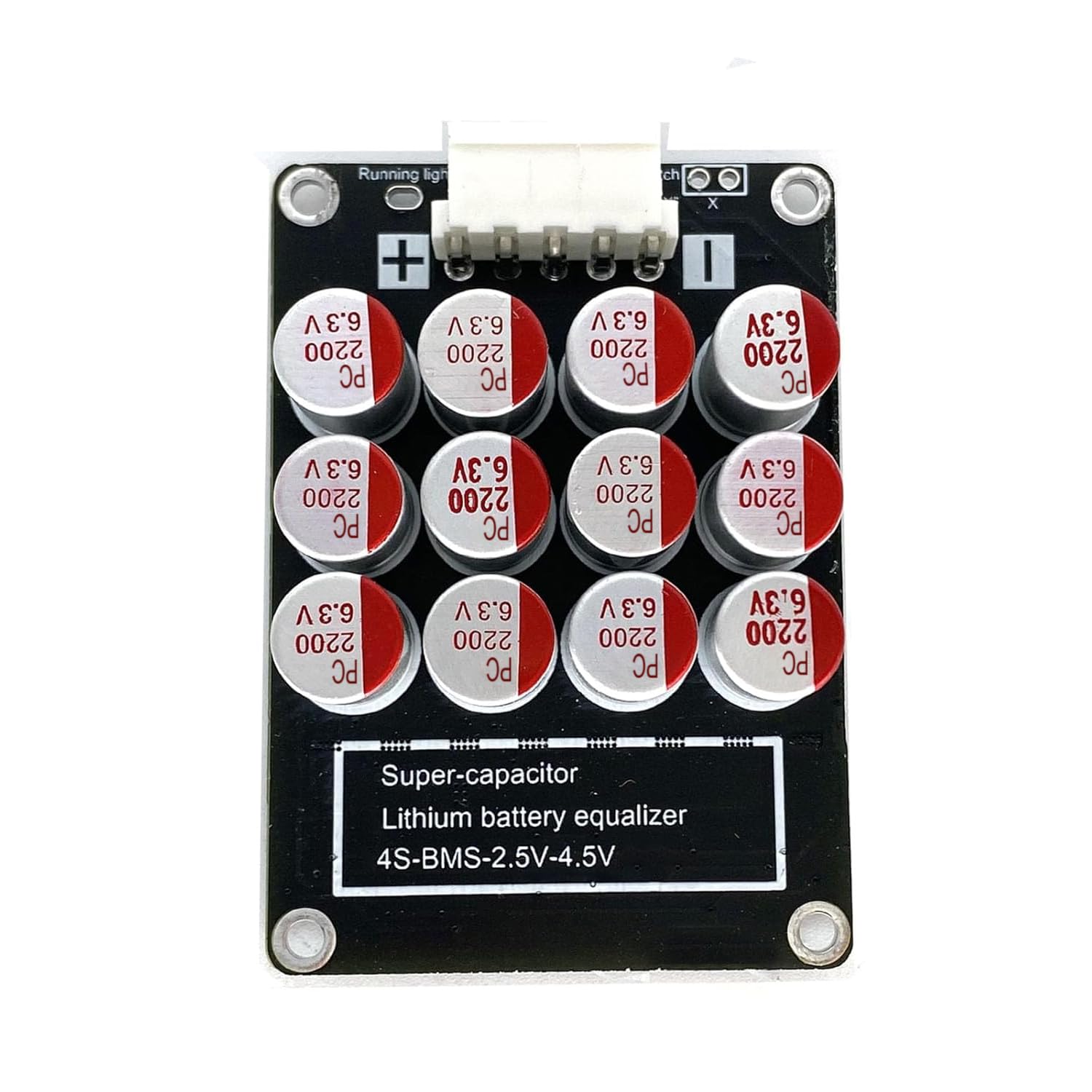amiciSolar 4S Active Balancer | 5.5A Equalization Capacitor Board for LFP LiFePO4 Lithium Li-ion Lipo LTO Batteries | Energy Equalizer with 5mV Accuracy and Undervoltage Protection