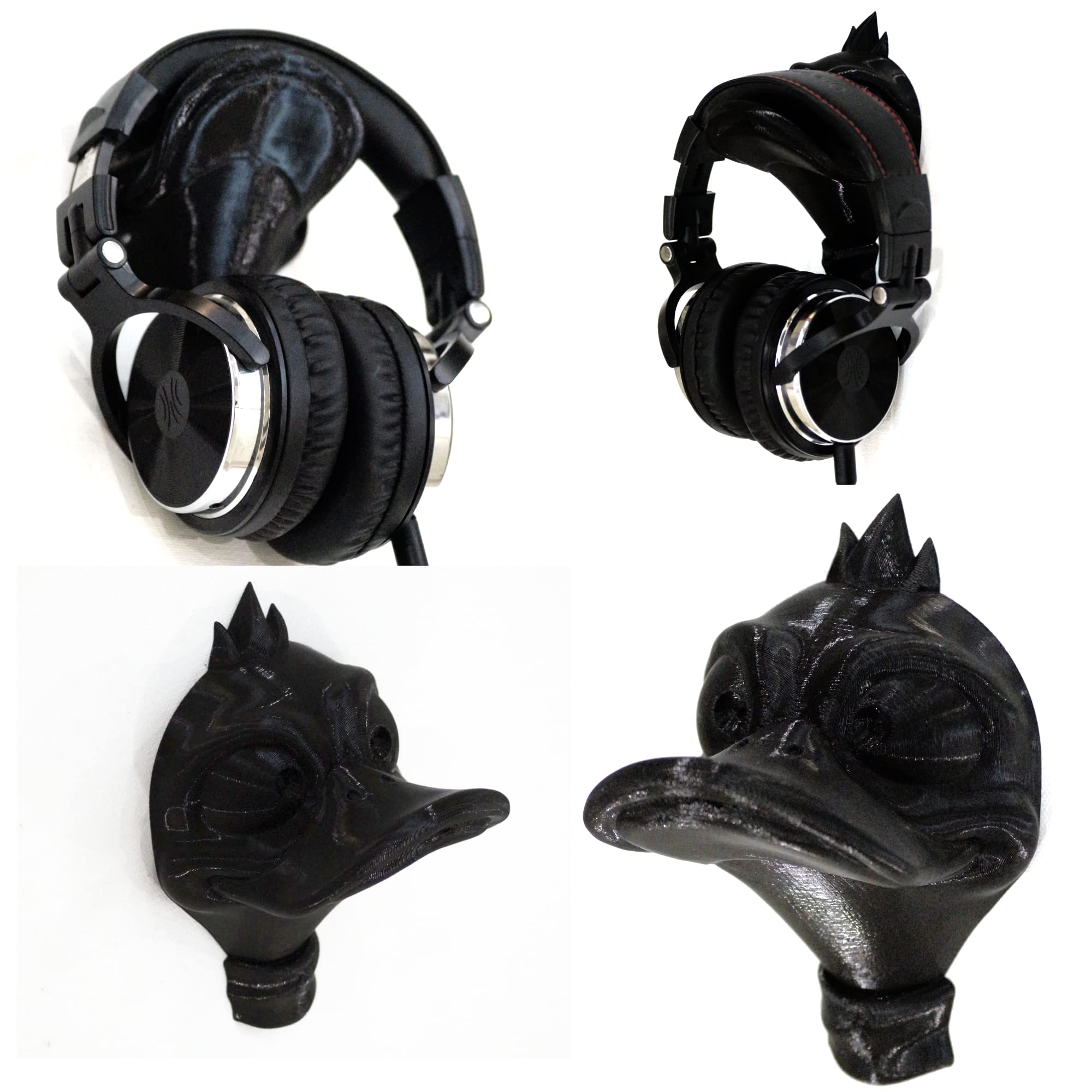 Vaali Duck Shaped Wall mountable Headphone Holder (Black) Headphone Stand-image-15