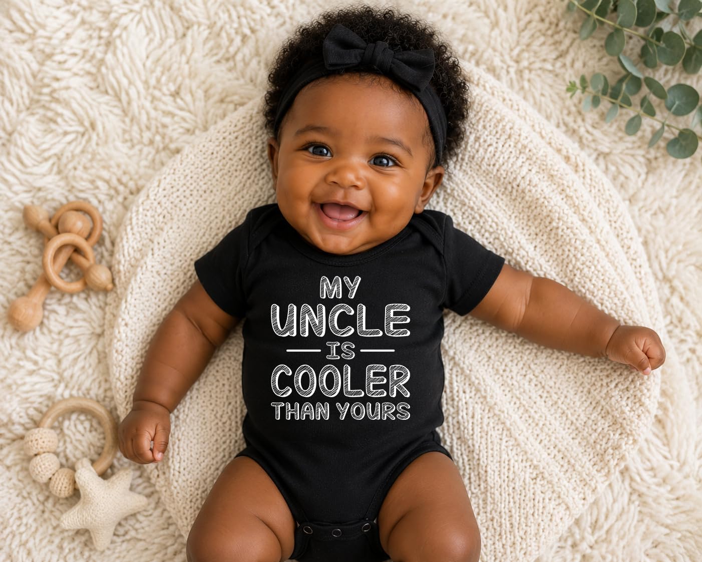 CBTwear My Uncle Is Cooler Than Yours Funny Baby Bodysuit