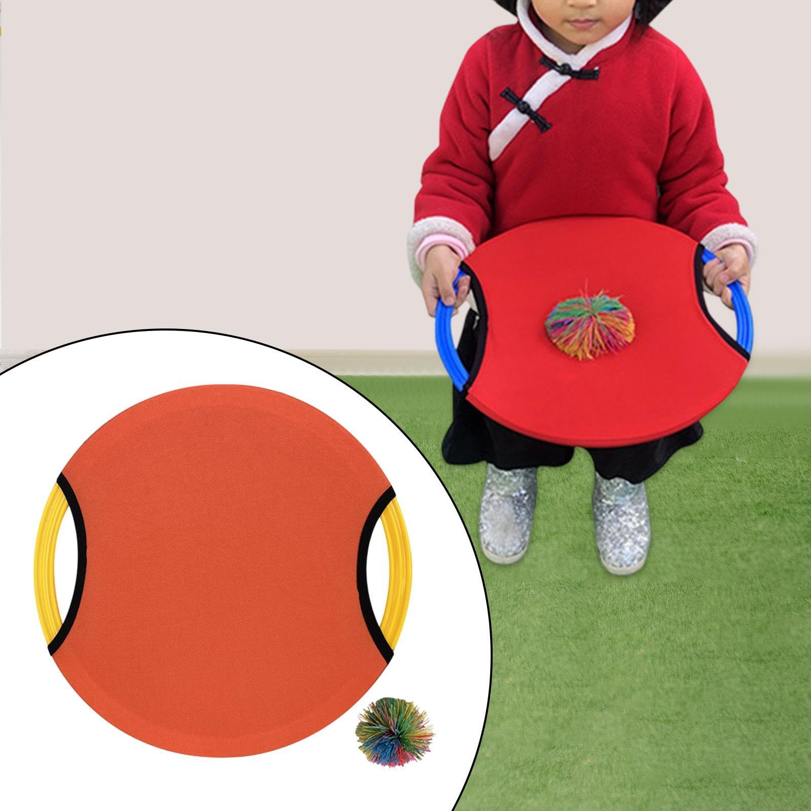Paddelballspiel für Trampolin, Und Fangspaß für Kinder Und Erwachsene, Orange