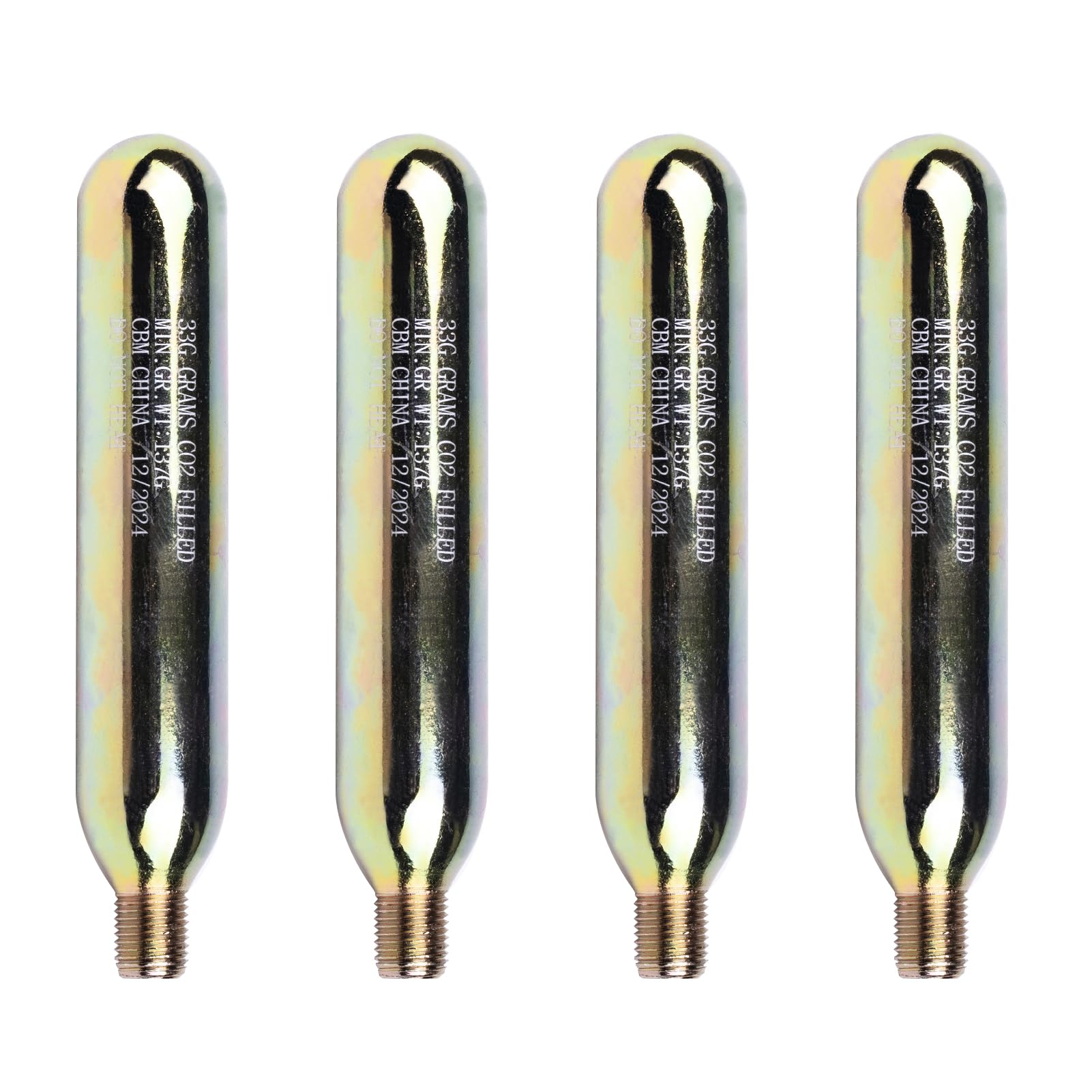 Adult Sport Pfd 3-Pack 24/33 Grams 1/2 Thread COu2082 Inflator Cartridges Emergency Co2 Cartridge For Inflatable Life Jacket Life Vest