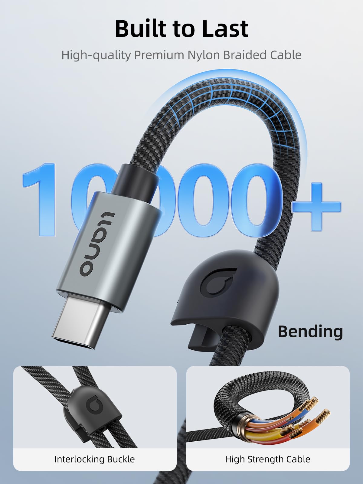 llano Adattatore lettore di schede SD e Micro SD, TF 3.0 con custodia per 6 schede, Plug&Play, F18 lettore di schede intelligente 2-in-1 USB C 3.0 per Mac, Windows, Android, Linux – Nero