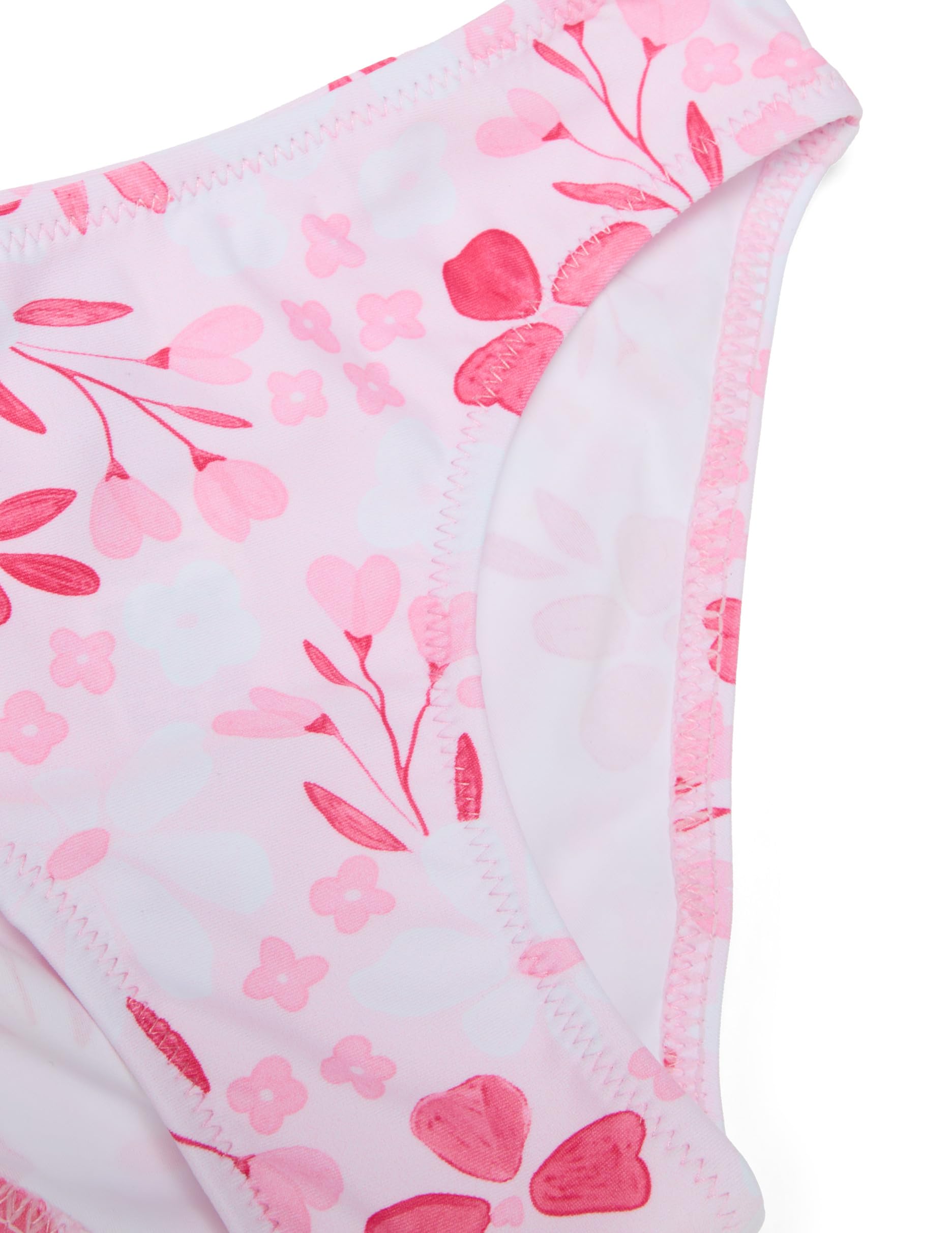OVS Kids Bikini Rosa in Tessuto Elasticizzato con Stampa Floreale