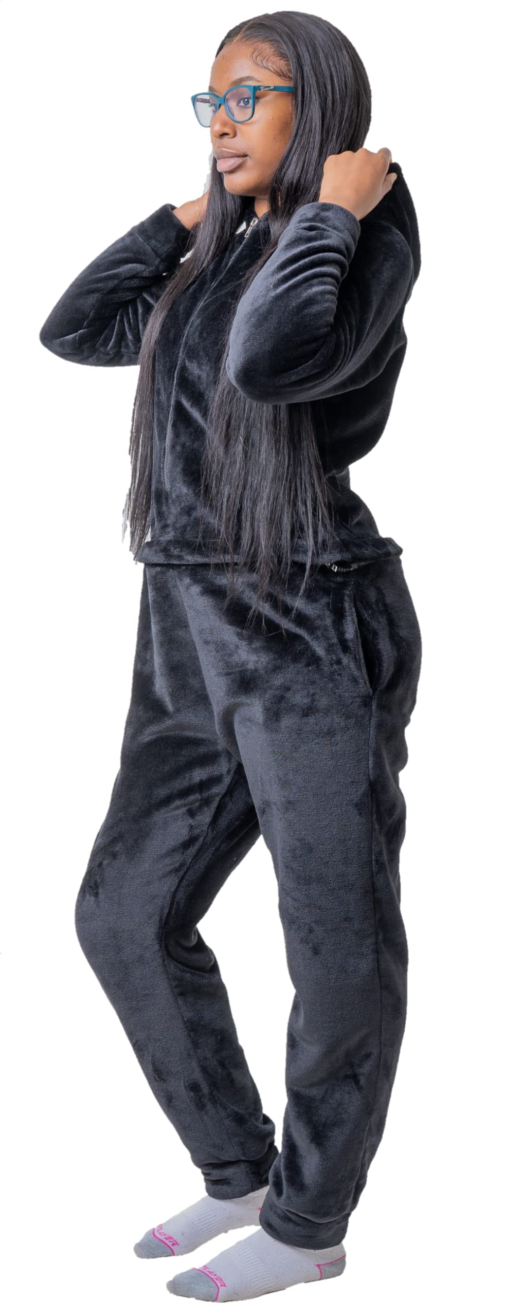 Pijama de una sola pieza para mujer, color gris, talla 8-14, cintura con cremallera para un fácil uso en el inodoro, forro polar acogedor, mameluco cálido para adultos, perfecto para clima