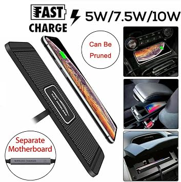 Quick Charging Mat Car Qi Quick Charger Non-Slip Pad Mobile Phone Holder Stand for Samsung