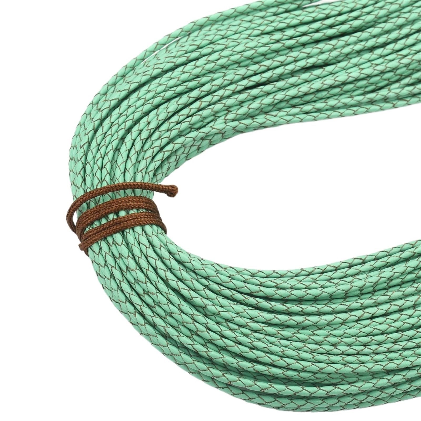 Cuerda trenzada de cuero PU for manualidades DIY