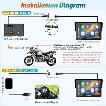 アクセサリー Carpuride 502 BMW Motorcycle Carplay Carpuride w502B motocykl Carplay ekran do motocykla BMW