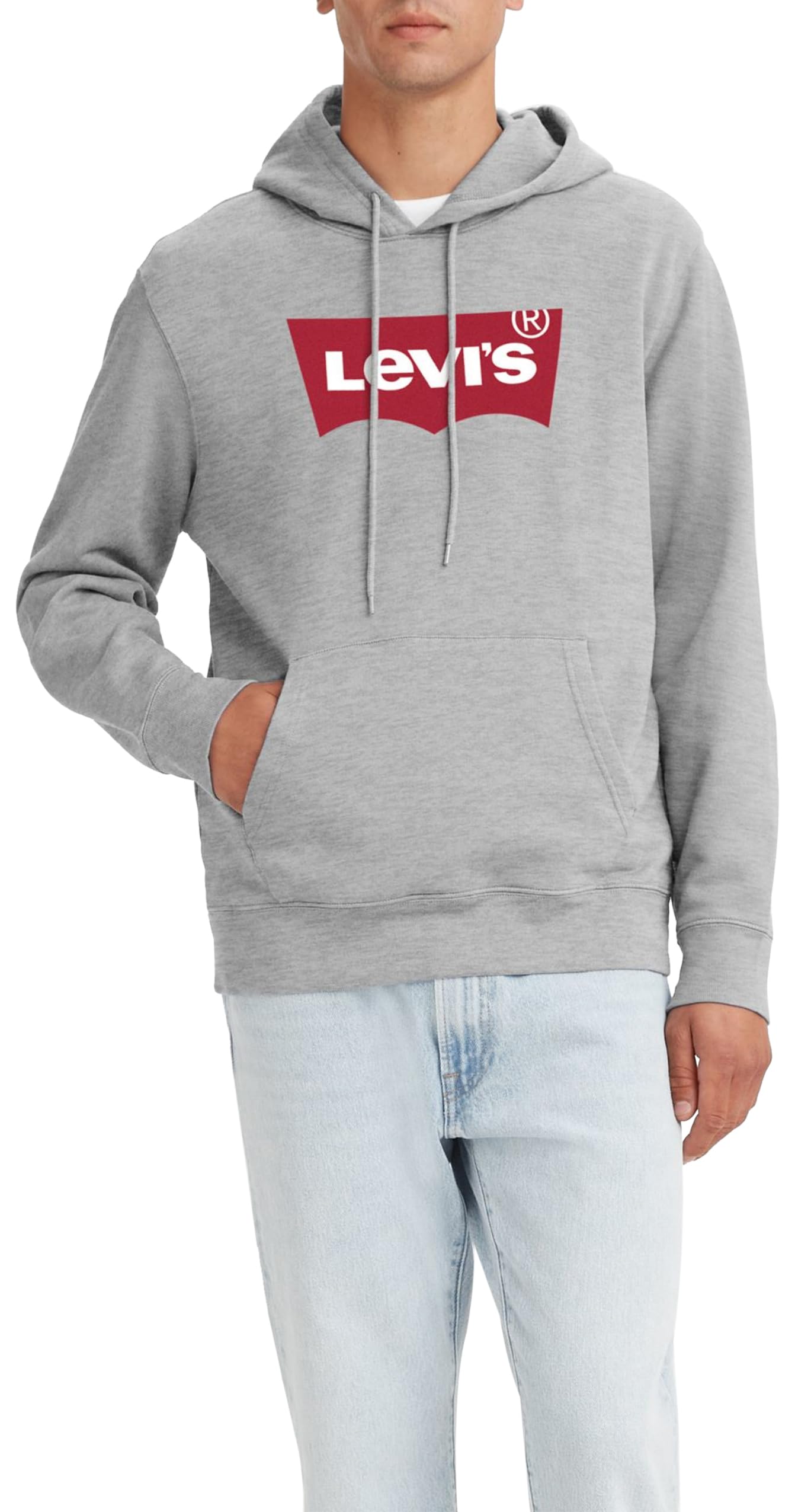Levis Men's Grey Batwing Hoodie in Size M, Sports Direct