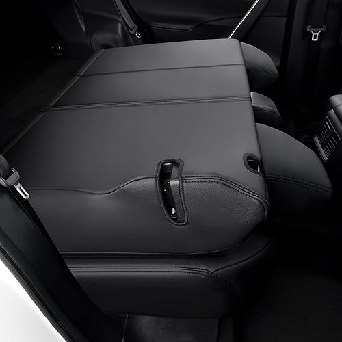 Miniatura 9 de GIANT PANDA Juego completo de fundas de asiento de automóvil de piel sintética para Toyota RAV4 LEHybrid LimitedXLEXLE Premium 2019-2025 (negro)