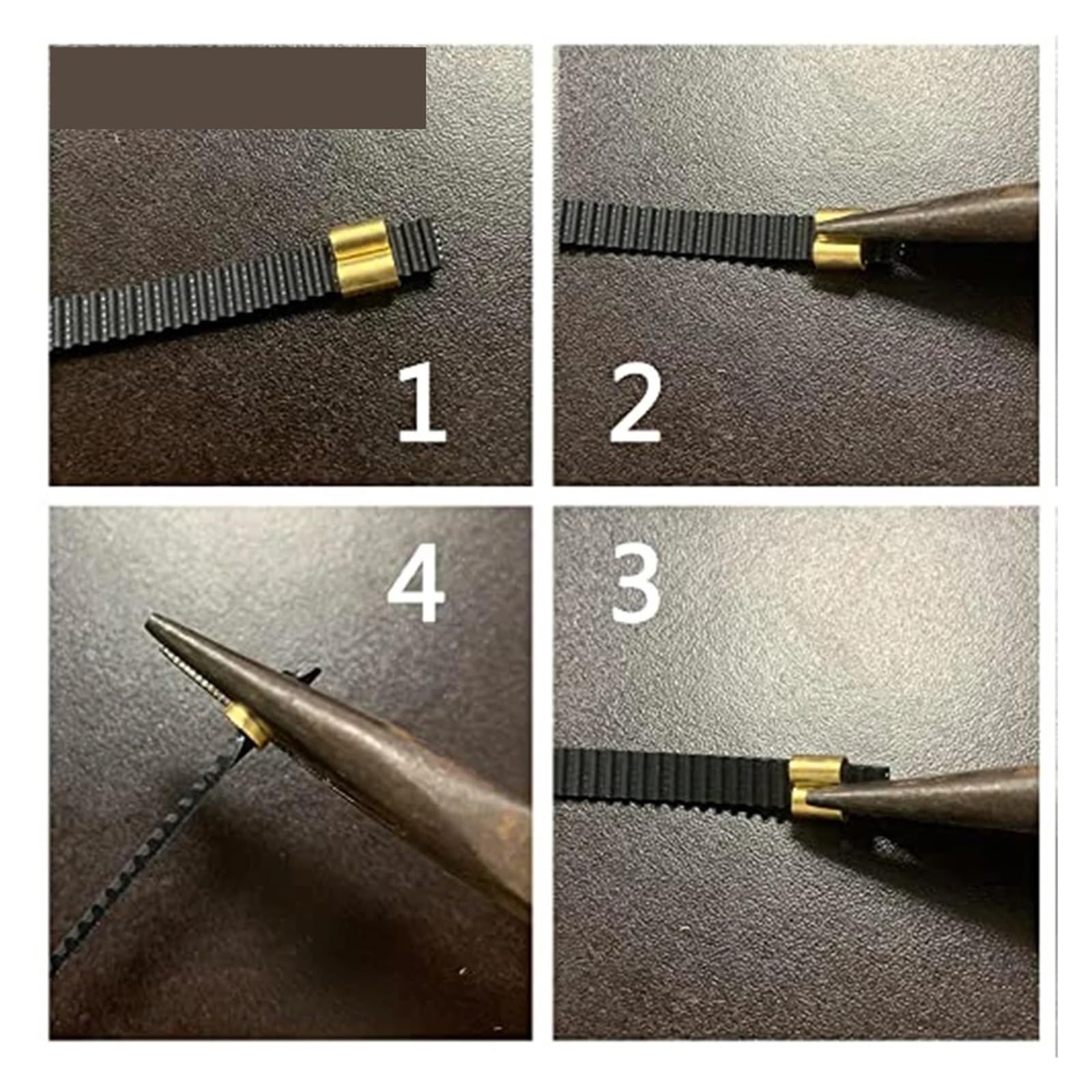 Connecteur en cuivre de pince de ceinture 2GT for imprimante 3D de 6 mm