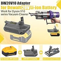 Vista 2 de Adaptador BTRUI V10 para batería de litio Dewalt de 20V para convertir a aspiradora inalámbrica de palo Dyson V10 SV12 Animal Absolute Motorhead