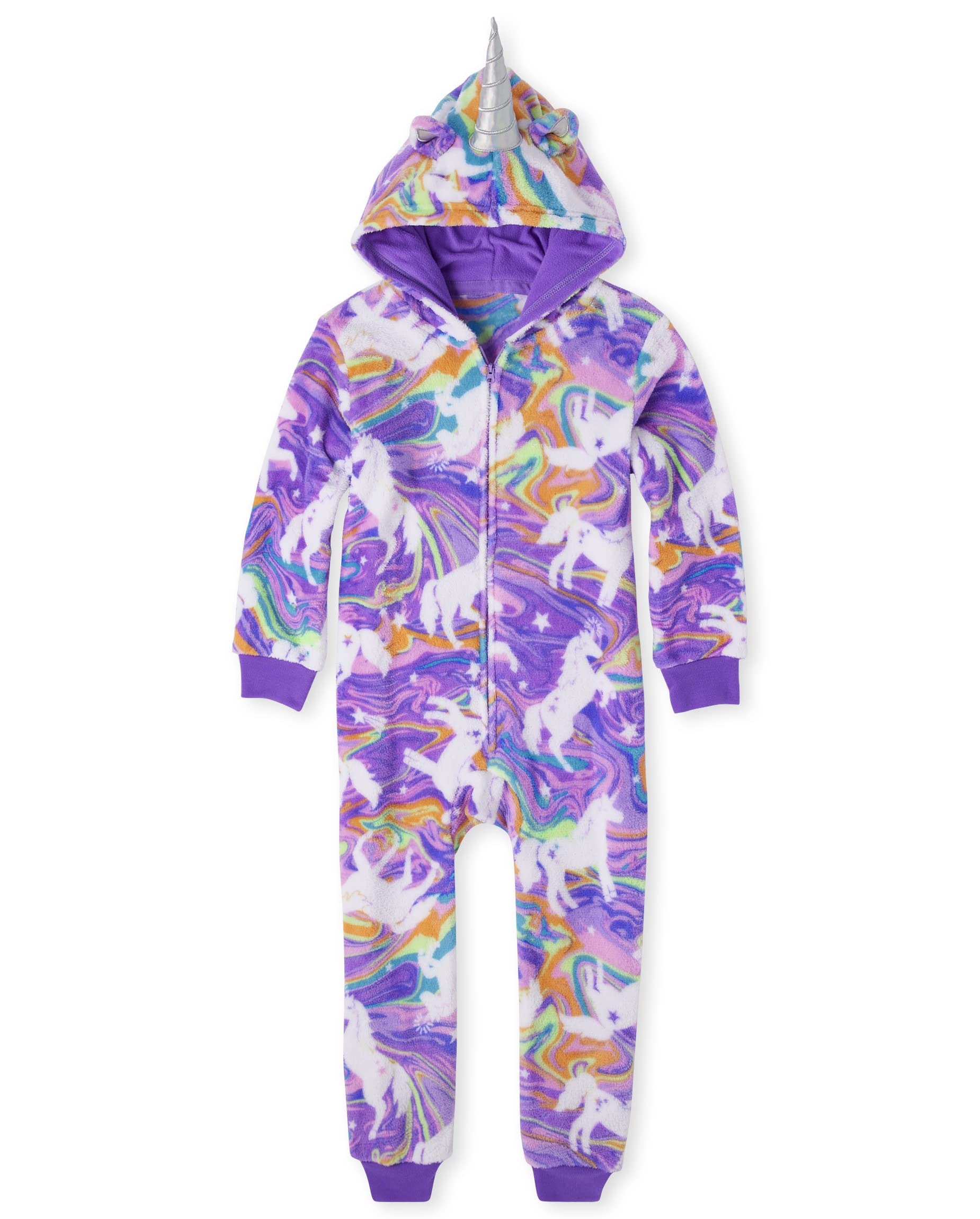 Unicorn Fleece One Piece Pajamas