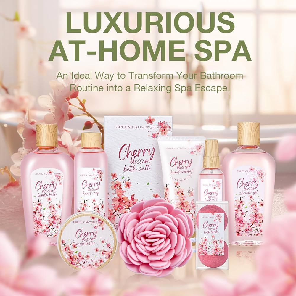 Amazon.com : Green Canyon Spa Gift Baskets for Women Cherry