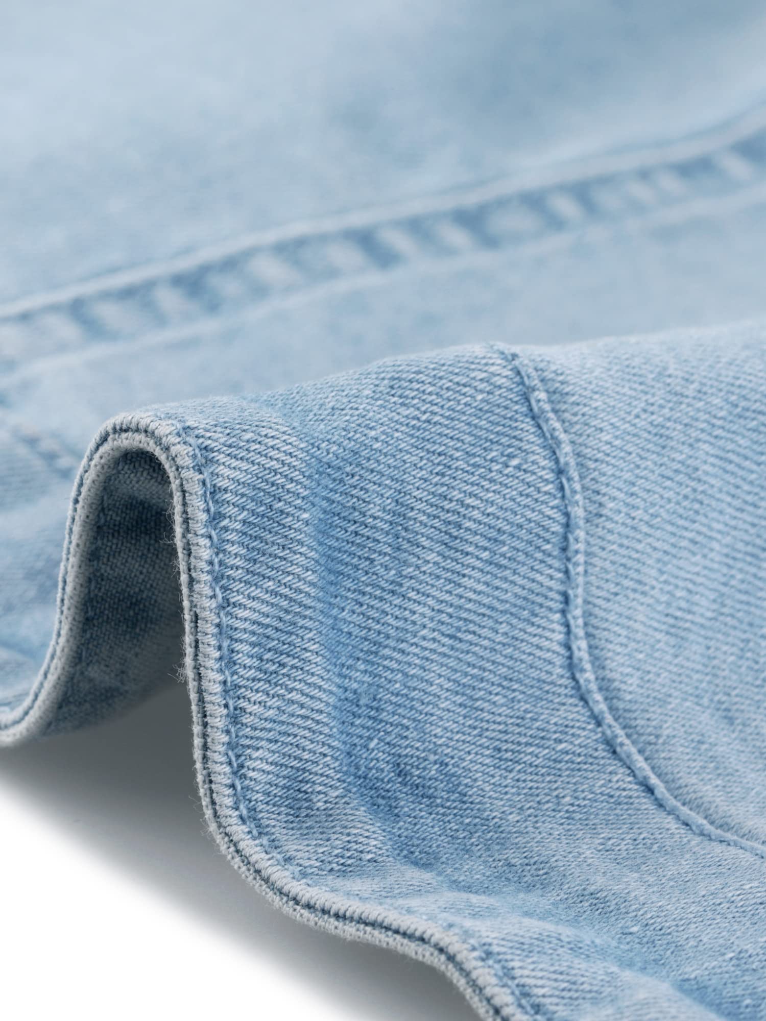 Allegra K Damen Kurz Jeansjacke Bolero Kurzarm Flügelärmeln Elegant Crop Denim Jacke