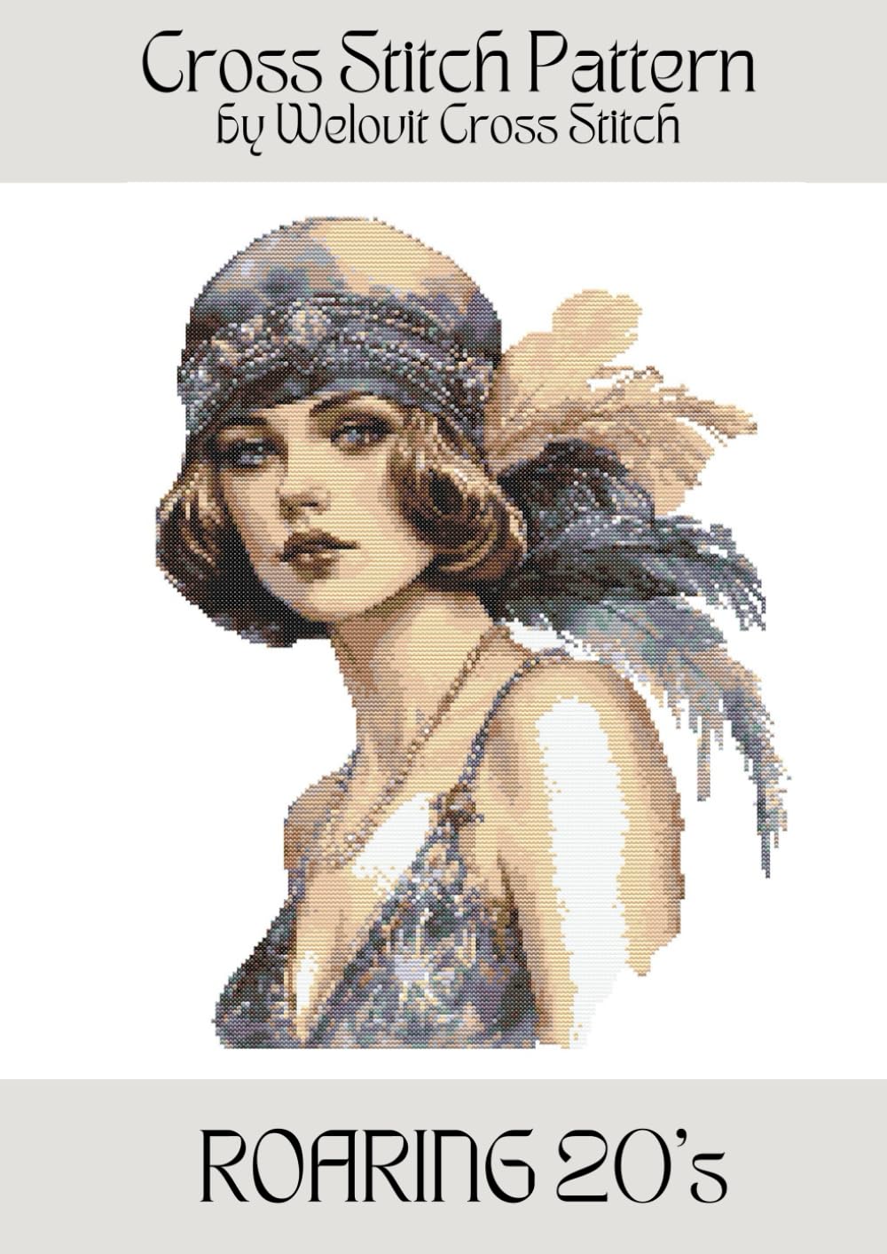 ROARING 20's Cross Stitch Pattern: A beautiful cross stitch pattern for your next project! (Welovit Cross Stitch Patterns)