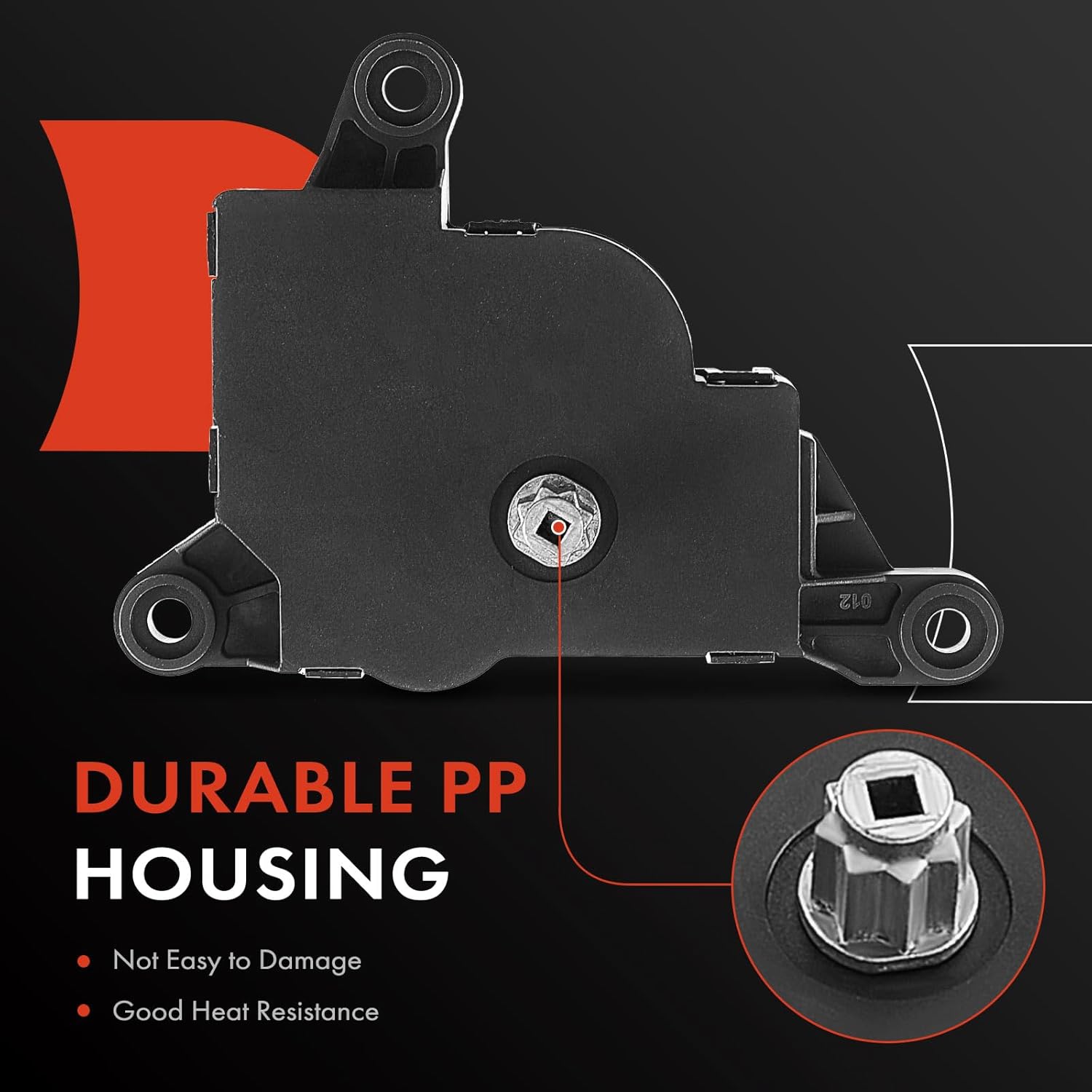 A-Premium HVAC Heater Blend Door Actuator, Compatible with Chrysler Sebring 2001-2006 & Dodge Stratus 2001-2006, Main, Blend Actuator