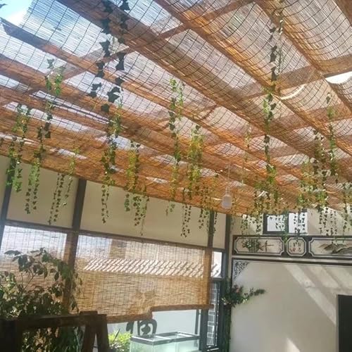 Roll Up Window Shade Reed Blind For Patio Bamboo Shades 28" 34" 36" 42" 46" 56" 68" 72" 74" Width Outdoor Shades Cordless Roman Shades (Size : 24" W X 48" H) #TOP7