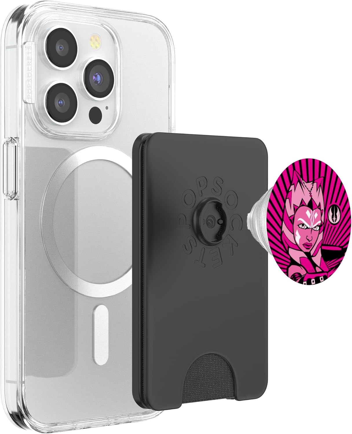 Star Wars The Clone Wars Jedi Order Ahsoka Tano Pink PopSockets PopWallet for MagSafe