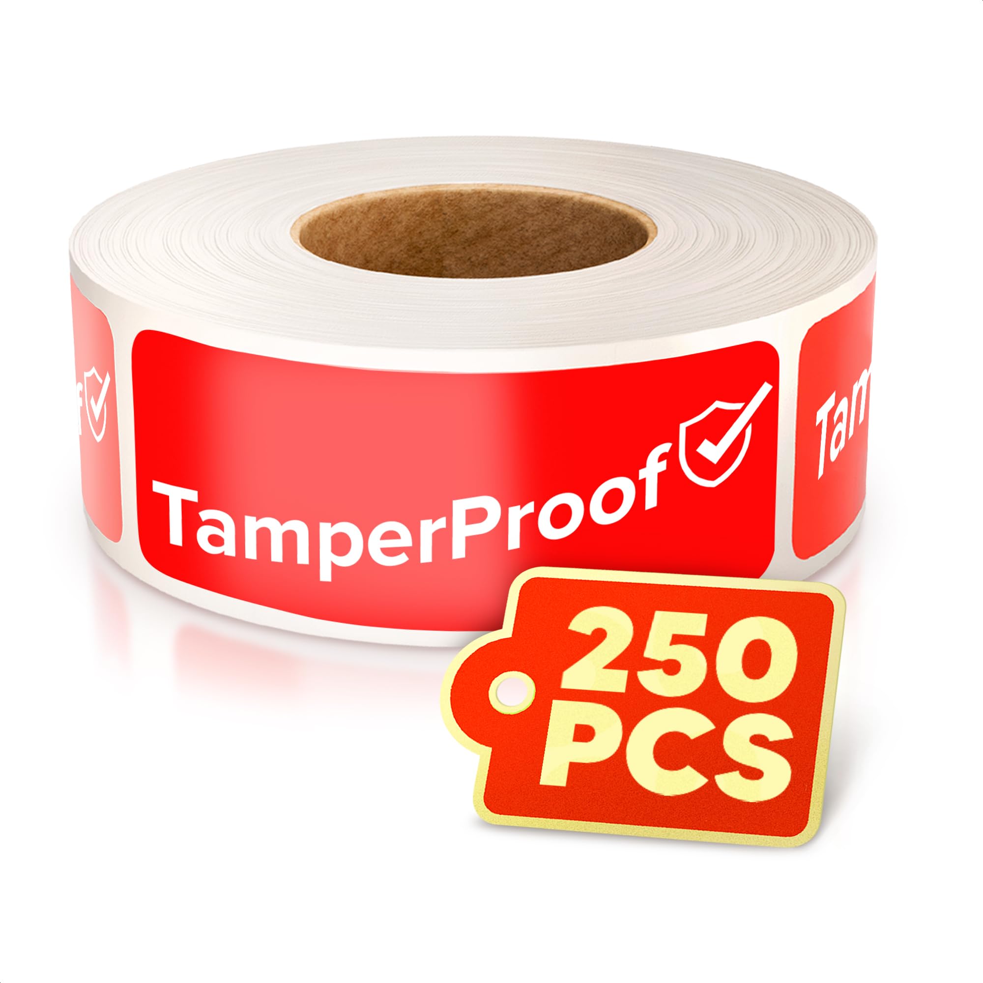250-Pack Tamper Proof Stickers 1x3 – Durable Labels with Strong Adhesive for Secure Package Protection, Easy-to-Apply Tamper Evident Seals for Boxes, Containers, Envelopes & Documents