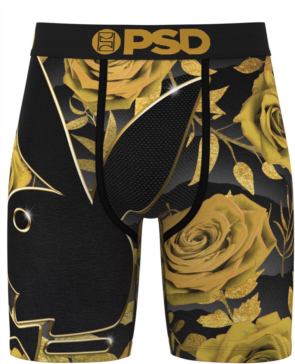 Men's PB Gold Petals Boxer Brief, Multi, XL