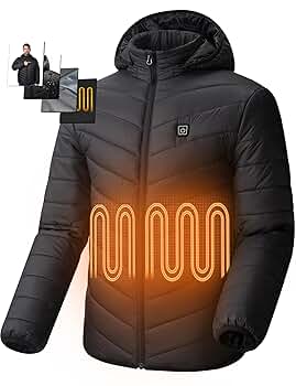 洋書 Electric jacket Amazon.com: YHQ Heated Jacket with 12V 20000mAh Battery Pack