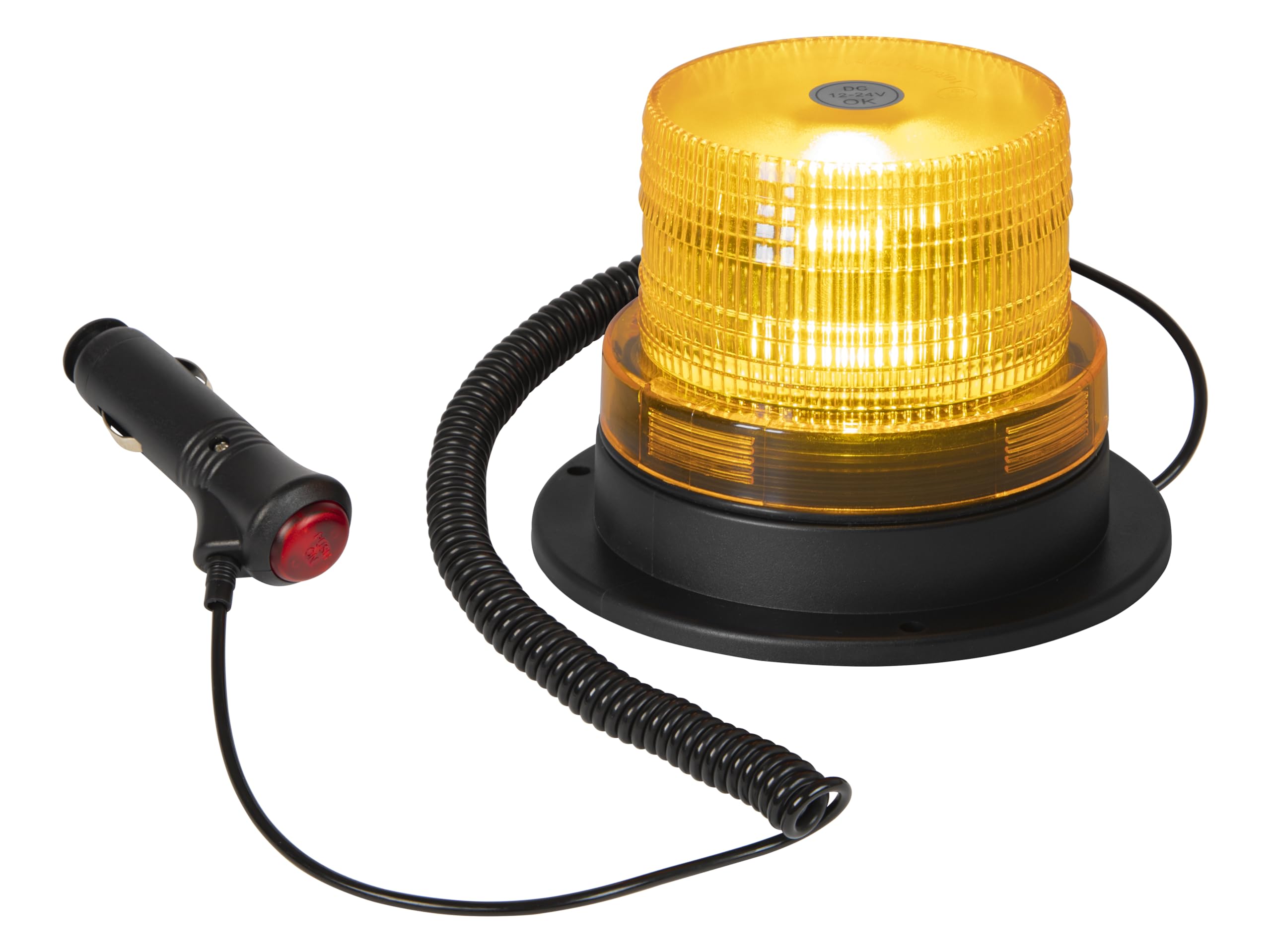 BLOW Sygnalizator optyczny LED 12V-24V magnes kogut pomarańczowy