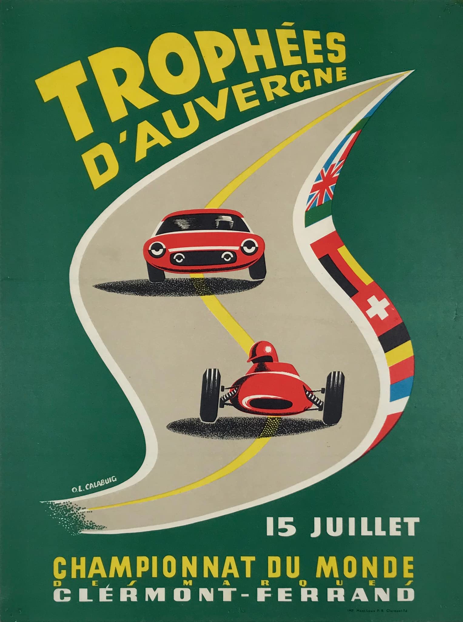 Poster Automobile Clermont Ferrand pour habiller les murs du salon