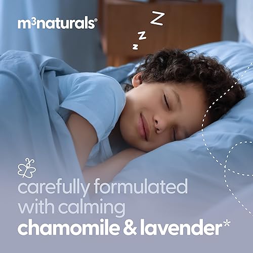 Miniatura 4 de M3 Naturals Loción de lavanda y magnesio para niños con manzanilla  Ayuda con la relajación, alivia las piernas cansadas, apoya la noche de sueño