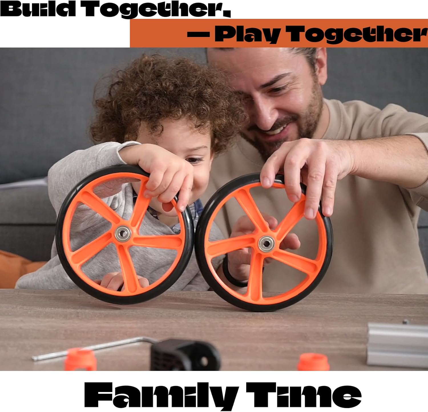 Modular Ride On Toy for Kids 1-5, 20-in-1 Buildable STEM Car, Convertible Balance Bike, Scooter, Push Ride & Toddler Trike, Educational Creative Play for Toddlers & Preschoolers
