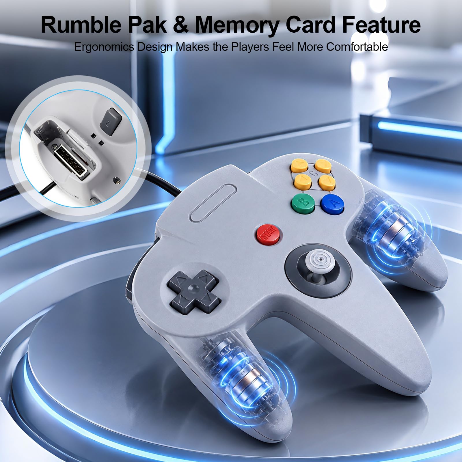 Amazon.com: KIWITATA Classic N64 Controller Wired Joystick Remote