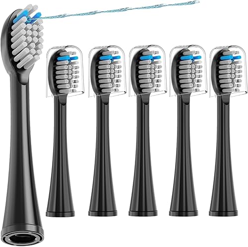 Cabezales de repuesto para cepillos de dientes compatibles con Waterpik Sonic Fusion SF01 SF02 Sonic Fusion 2.0 SF03 SF04, 6 cabezales de repuesto