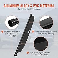 Vista 6 de VEVOR Cubierta retráctil para carga para Toyota, cubierta de seguridad para cajuela impermeable mejorada para Toyota RAV4 2019-2025 5 plazas