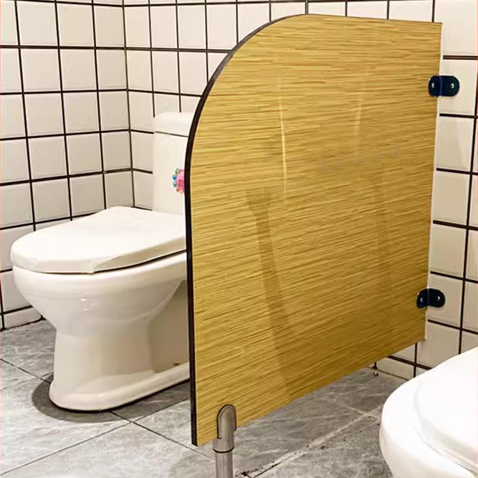 BKSXSOP 2pcs Toilet Privacy Partit Cartoon Kindergarten Baffle School Wood Urinal Sanitary Divider Sn Restroom Partit(L31.5xH23.6in Wood)