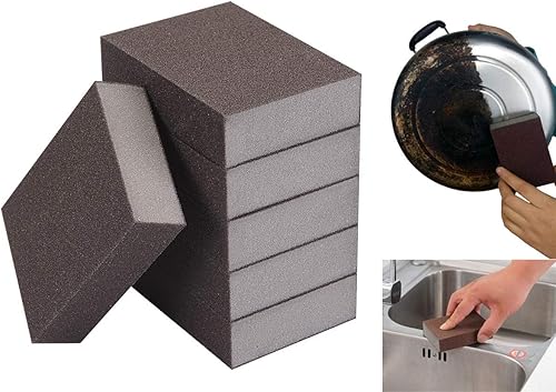 6 esponjas de limpieza resistentes, cepillo mágico de esponja de esmeril, esponja de nano esmeril y esponja de limpieza, cepillos de limpieza para