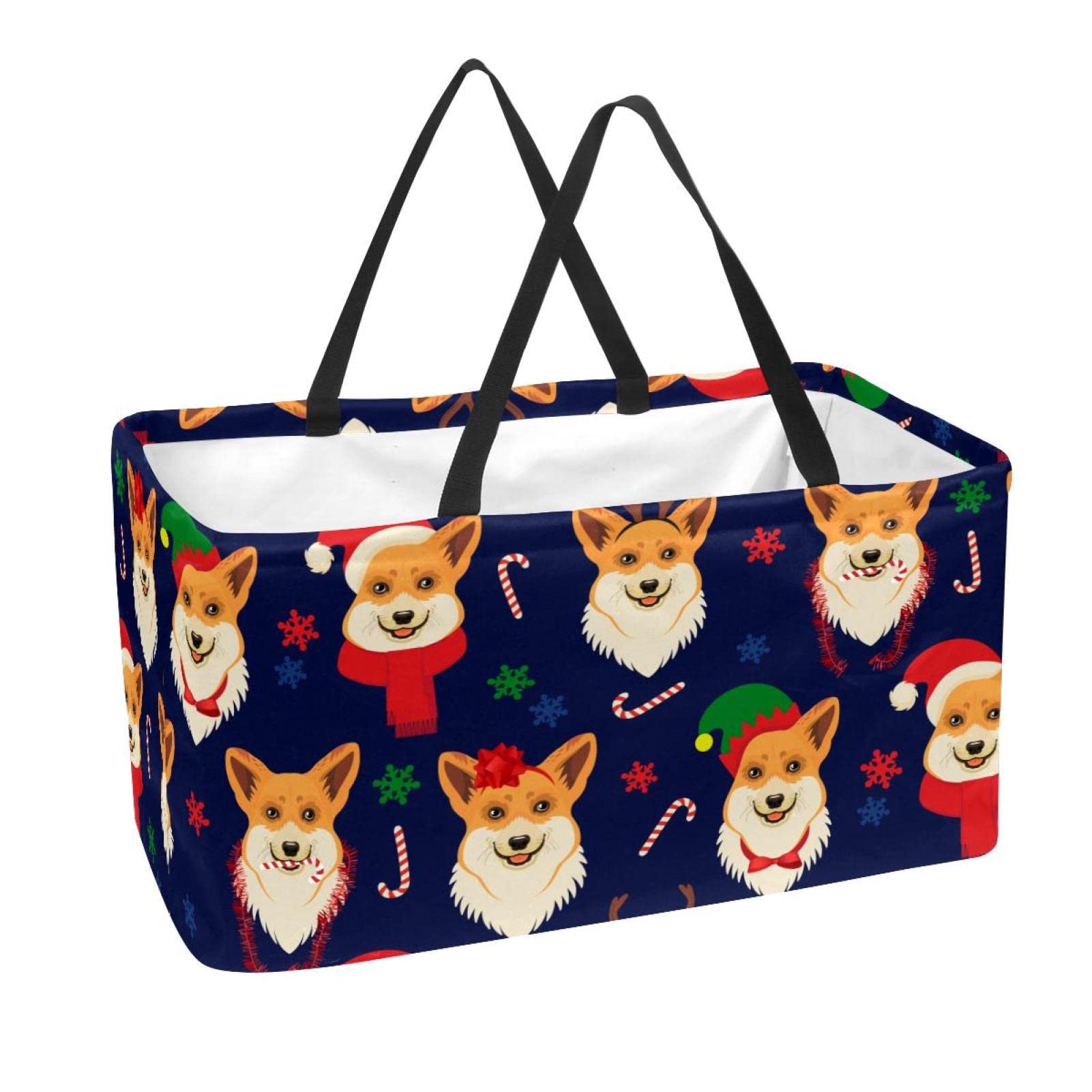Shopping bags sac de courses réutilisable grand cabas de courses 56x29x32 cm pour pique-nique