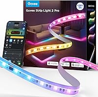 Vista 1 de Govee RGBWWIC Strip Light 2 Pro with Matter, 6.56ft Smart LED Strip Lights Compatible with Alexa and Google Assistant, Color Changing LED Lights for