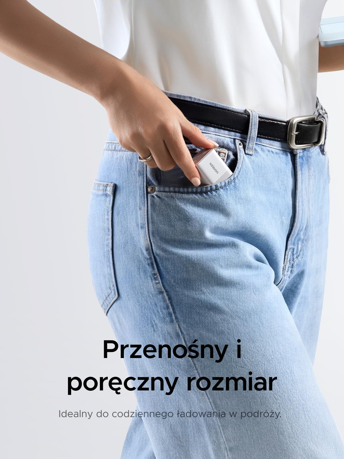 Mini ładowarka USB-C 65 W, ładowarka do laptopa, kompaktowy zasilacz, ładowarka 65 W do MacBooka, iPhone'a, iPada, do użytku w podróży, na co dzień, w podróży, w biurze i w domu (biały)