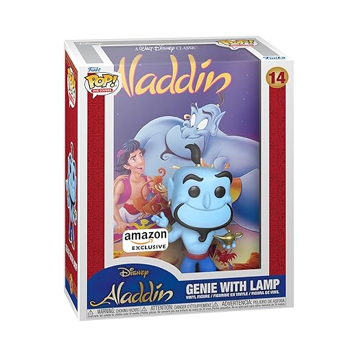 Funko Pop! Vhs Cover: Disney - Aladdin, Genie With Lamp (Amazon Exclusive)
