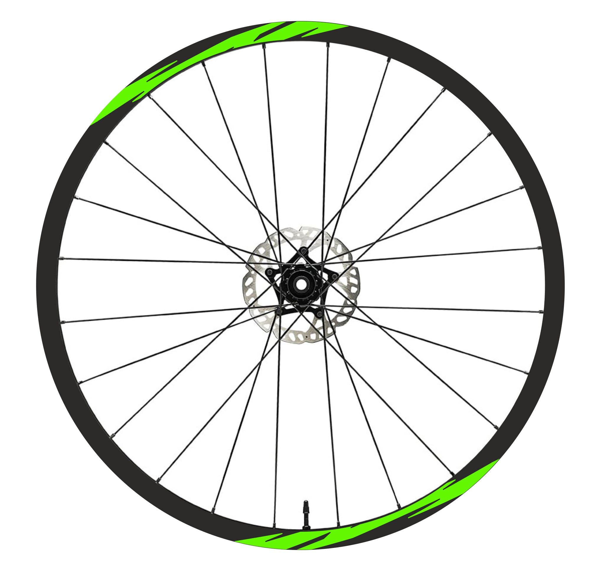 DualColorStampe Autocollants Jantes Vélo 28-29 Pouces Orange - Décoration VTT MTB Roues 26 27.5 29"