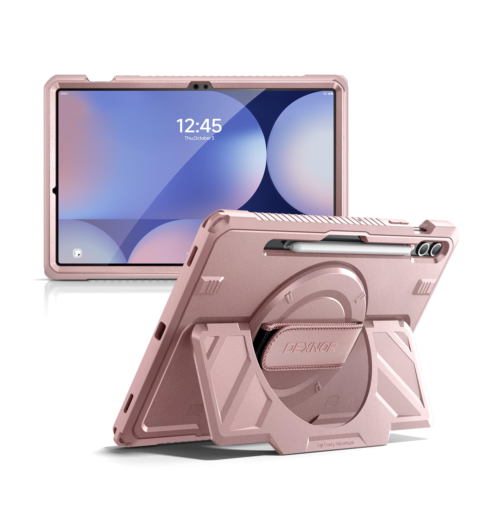 Dexnor Case for Samsung Galaxy Tab S10+/S9+ Plus 12.4" Extra-Wide Stand