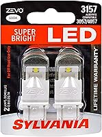 Sylvania 3157 ZEVO LED White Bulbs 6000K - Bright Plug & Play for DRL Reverse Lights, Lifetime Warranty Pair
