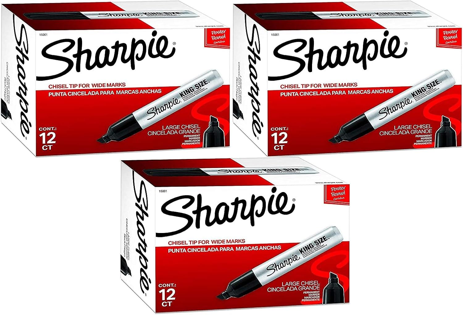 Sharpie 15001 Sharpie Pro King Size Chisel Tip Permanent