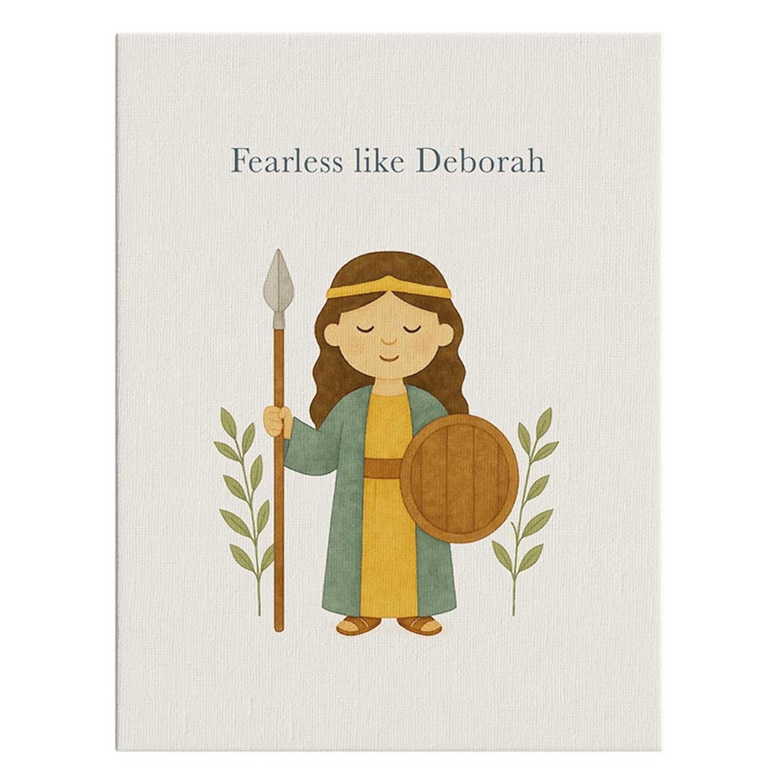 P. Graham Dunn Mini Canvas, 5" x 7", Fearless Like Deborah