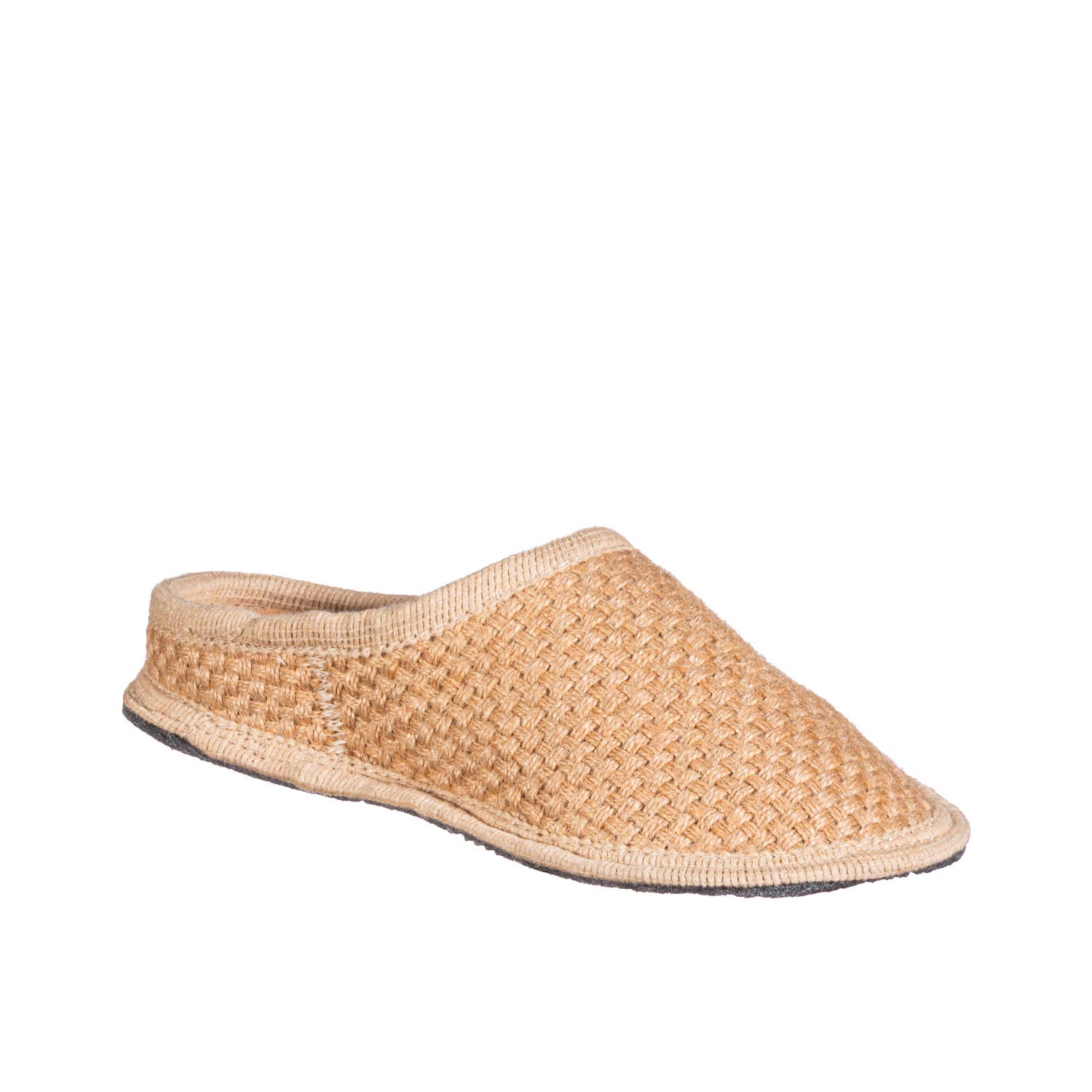 Pantofole in Canapa Nuvola - Freschissime e Traspiranti - Fodera in Cotone, Plantare 1,5 cm Leggerissimo e Traspirante, Suola in Panno Antiscivolo - Artigianali e Made in Italy - Effetto Juta