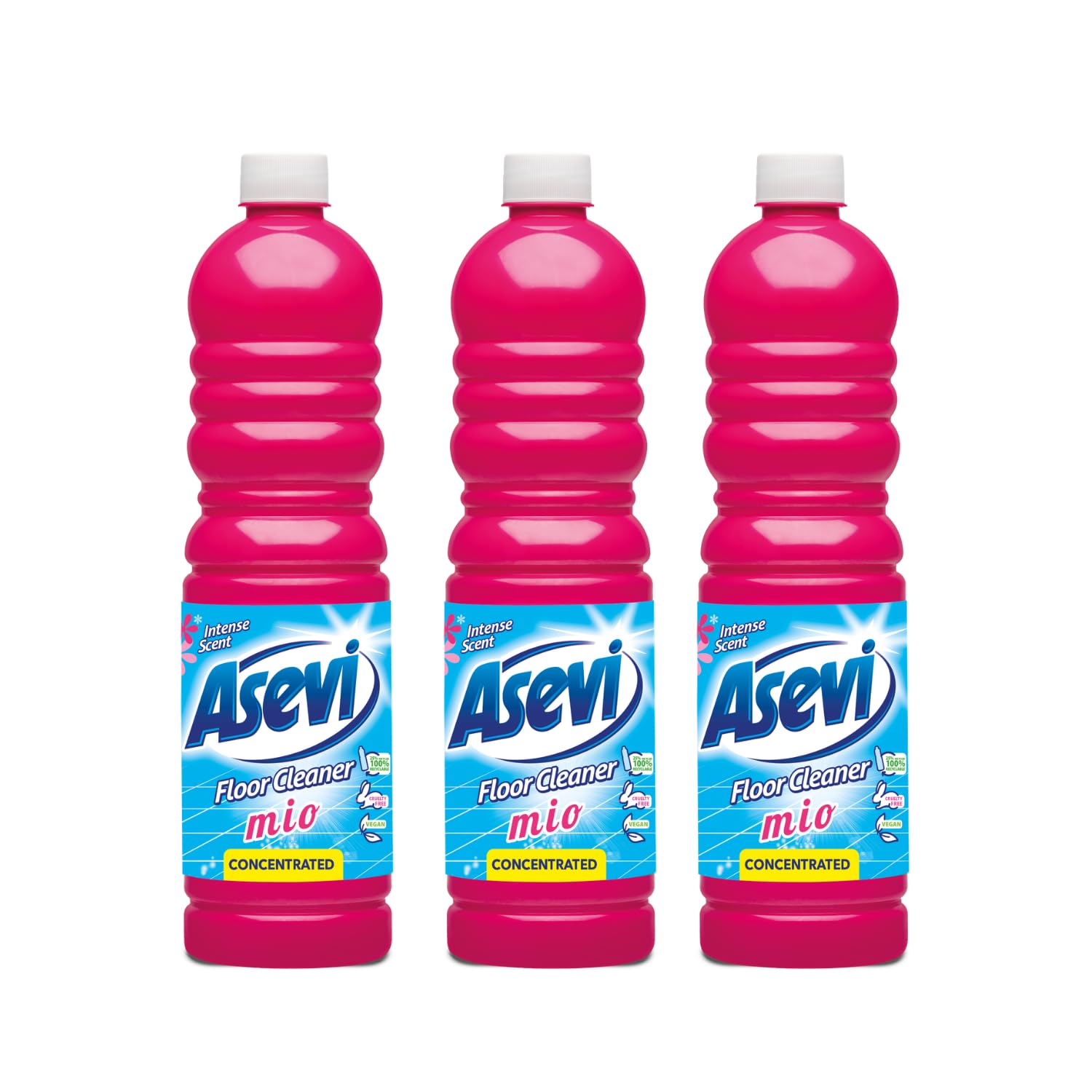 – Concentrated Floor Cleaner Liquid Mio Scent – Fresh and Powerful Cleaning for Laminate, Stone and Hard Surfaces – Multipack 3 x 1L Bottles