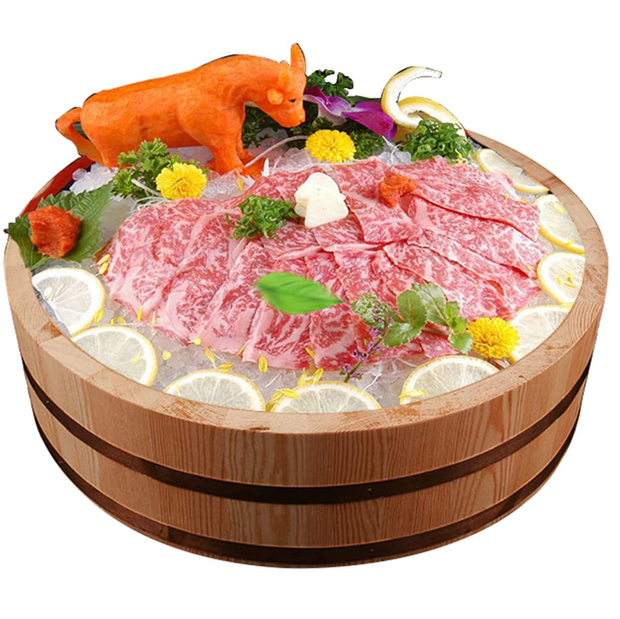 Riz à sushi trop collant ? Utilisez la cuve de mélange Hangiri en bois de 48cm